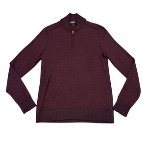 Express Merino Wool Blend Quarter Zip Sweater Men’s Size S